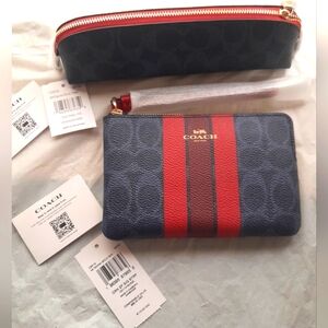 New Coach Wristlet & Matching  Pencil Case New With Tags